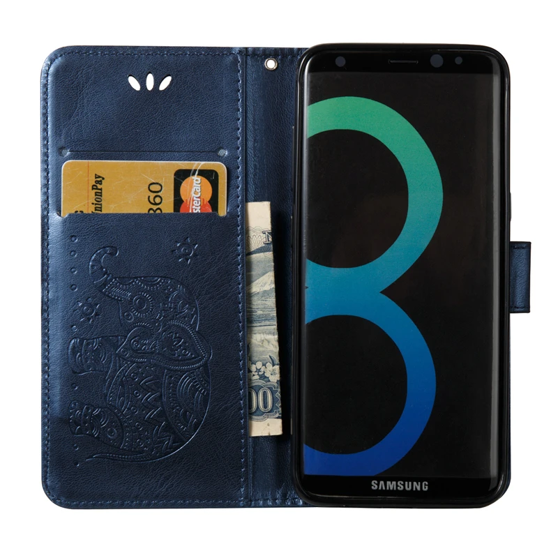 Coque люкс Ретро случай для Samsung Galaxy S8 плюс Флип Бумажник искусственная кожа задняя