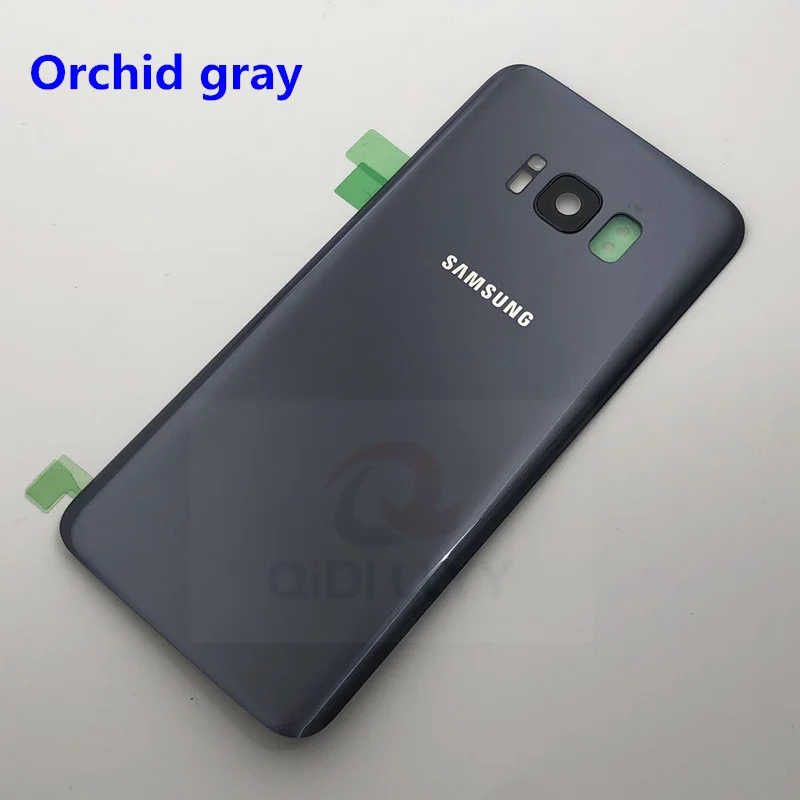 Для SAMSUNG Galaxy S8 G950F S8 Plus G955F стеклянная крышка для аккумулятора задняя дверь корпус для SAMSUNG S8 оригинальная Задняя стеклянная крышка
