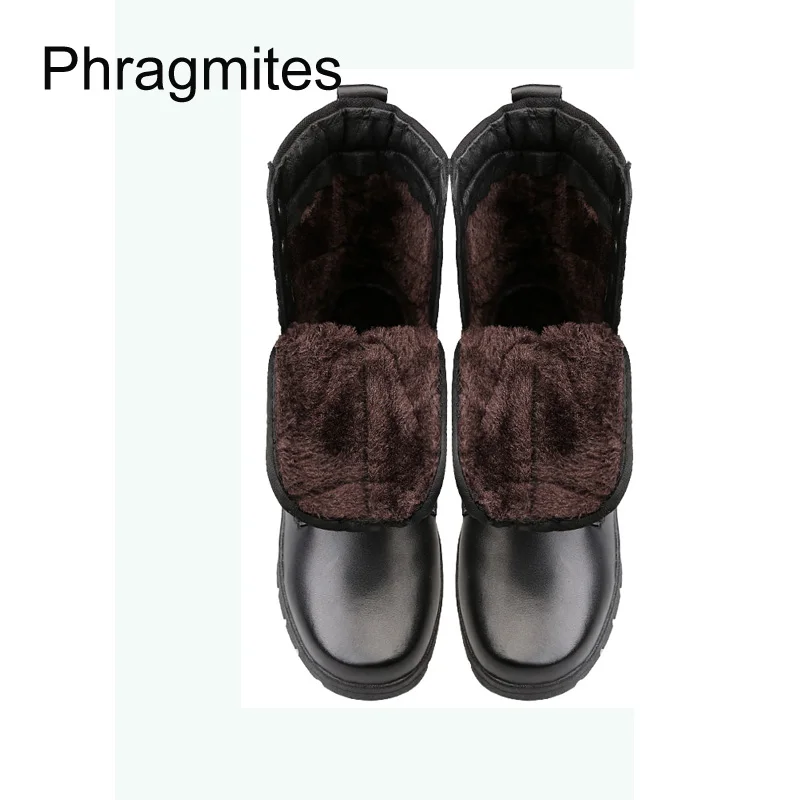Phragmites Натуральная кожаные армейский ботинки Новая мягкая обувь унисекс большие
