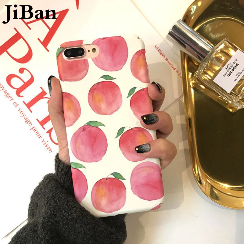 Jiban для IPhone X Kawaii модные милые Летнее платье с героями мультфильмов плоды персика
