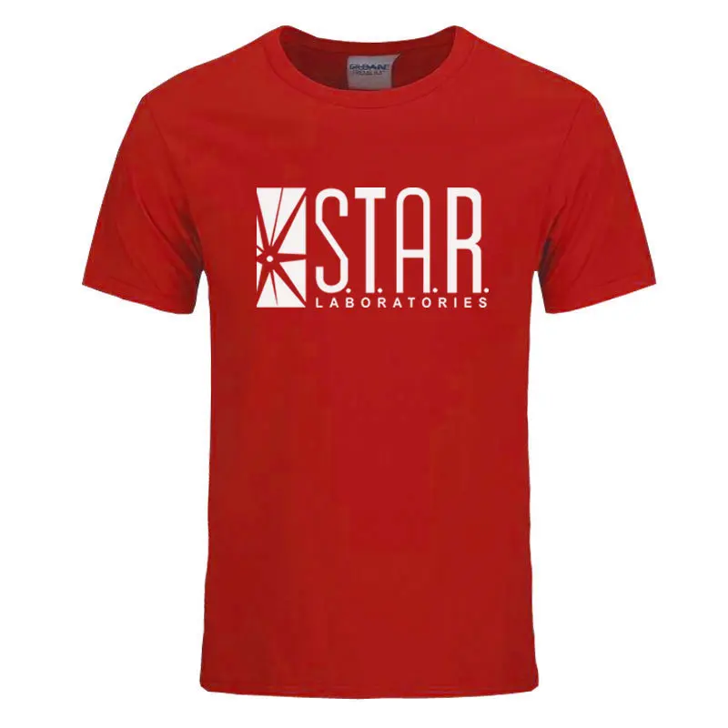 Мужская футболка STAR labs летняя с героями мультфильмов суперменом | одежда