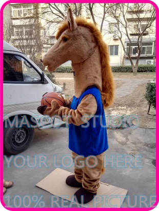Костюм талисман с лошадью Мустанг персонаж из мультфильма на заказ карнавальный