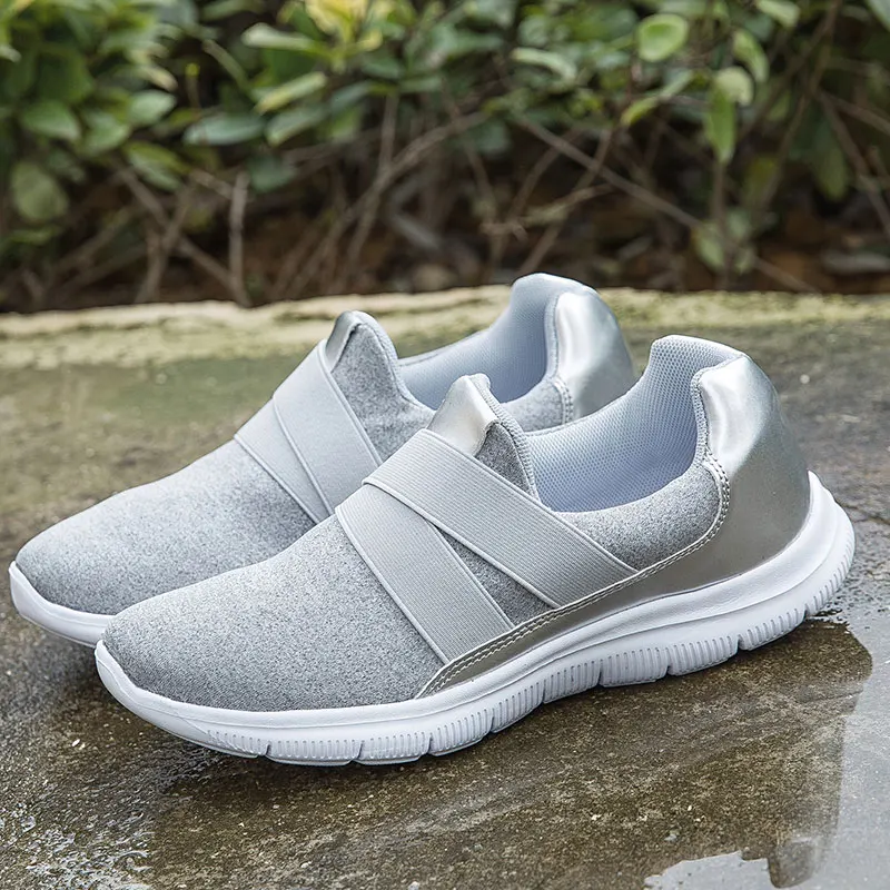 MWY/Женская обувь для фитнеса; zapatillas mujer Deportiva; легкая обувь для тренировок; женские спортивные кроссовки; уличные женские кроссовки - Цвет: Серый