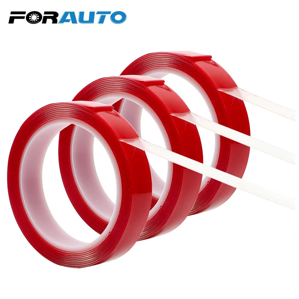FORAUTO 8/10/15/20 мм x 3 м автомобильные наклейки Автомобильная двухсторонняя лента