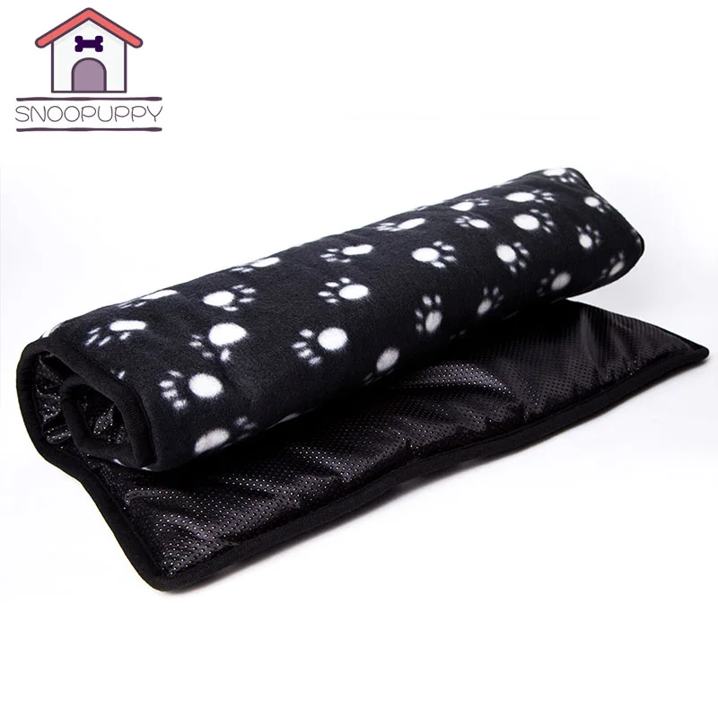Кровать для собак одеяла матрасы с милой собачьей лапой теплые дышащие кровати