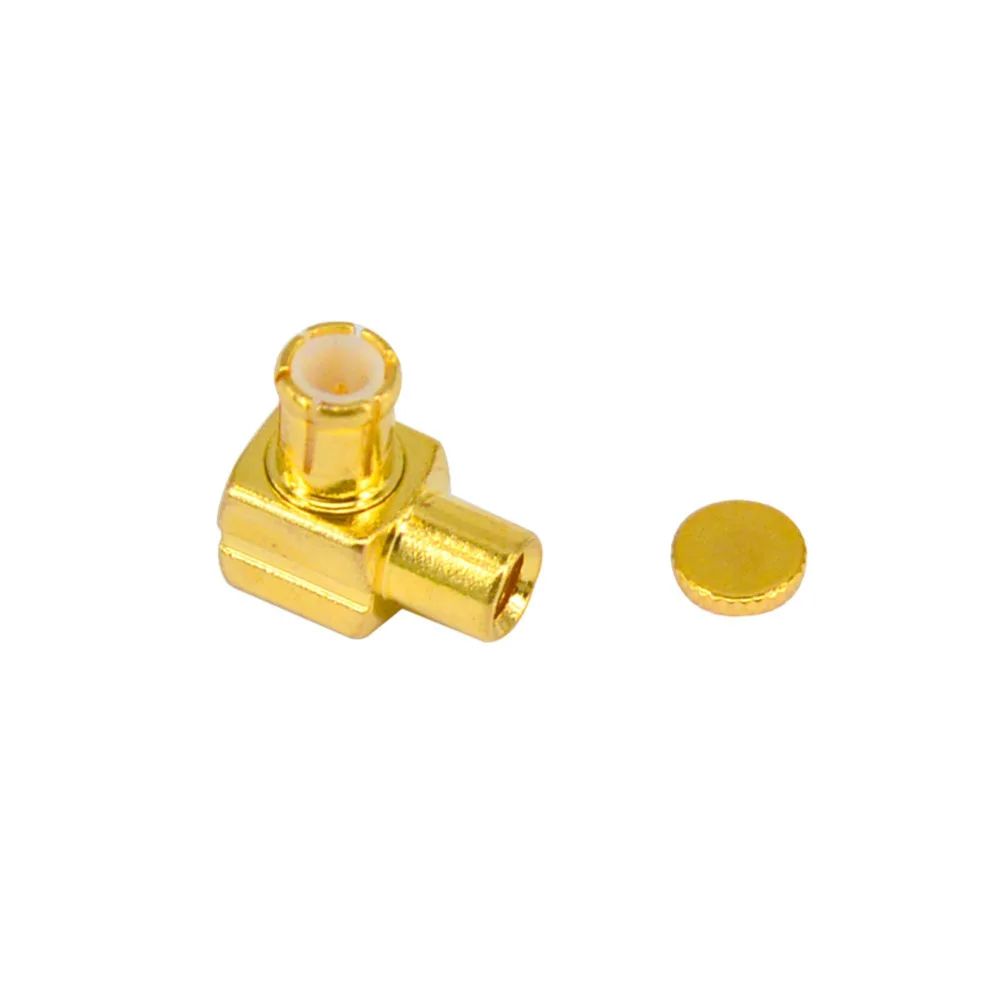 100 Pieces RF Coaxial Right Angle MCX MALE plug connector Soldering for RG405 cable goldplated Adapter |