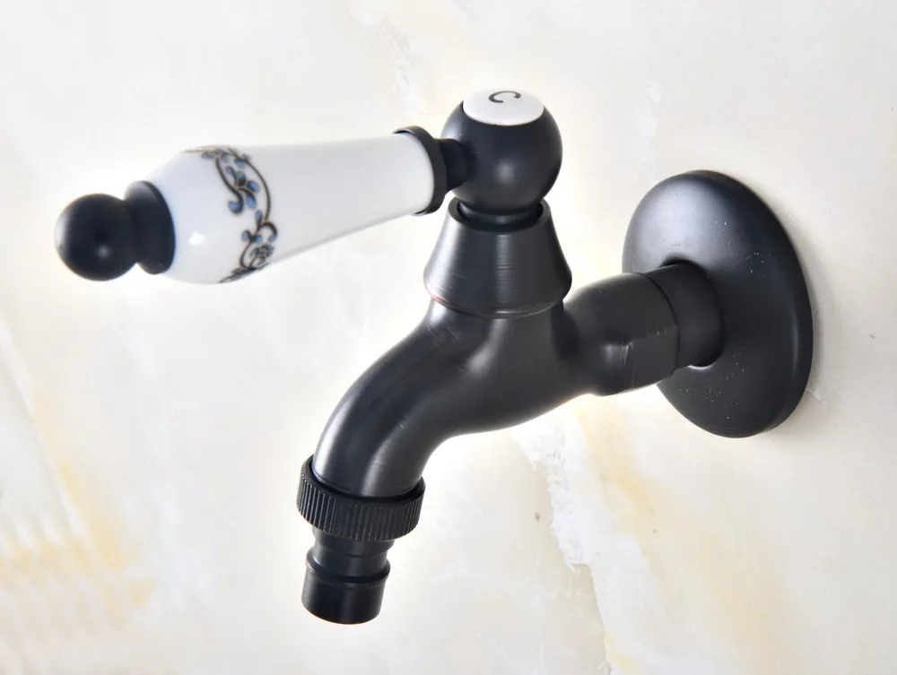 Смеситель для стиральной машины mav344 латунный кран с черной масляной насадкой