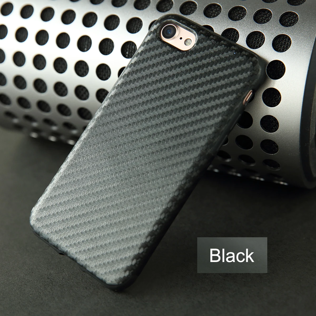 Текстурированный чехол ROCK из углеродного волокна для iPhone 7 Plus 8 Plus, задняя крышка для iPhone 8 7, адсорбционный противоударный чехол