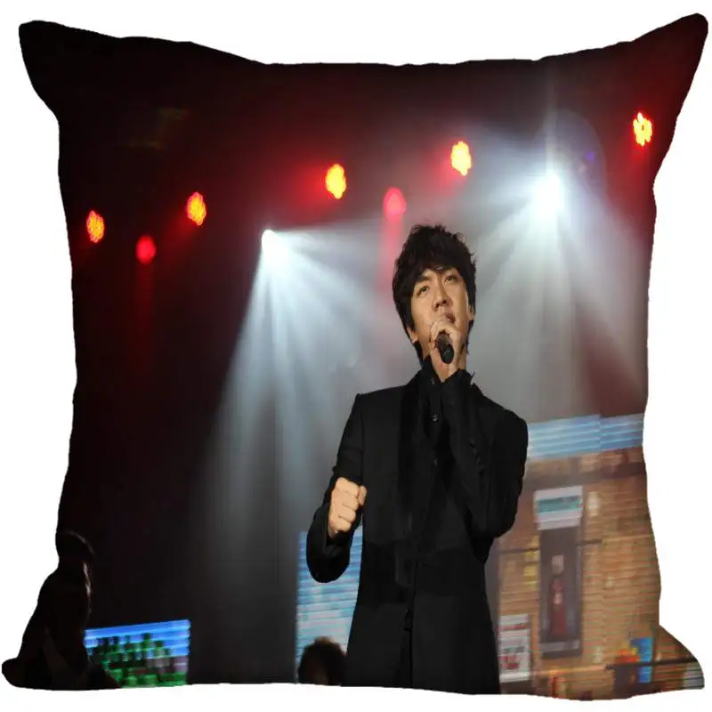 3 На заказ Kpop Lee Seung Gi печатные квадратные шелковые наволочки 40x40 см, 35x35 см одна сторона атласная Наволочка логотип - Цвет: 3