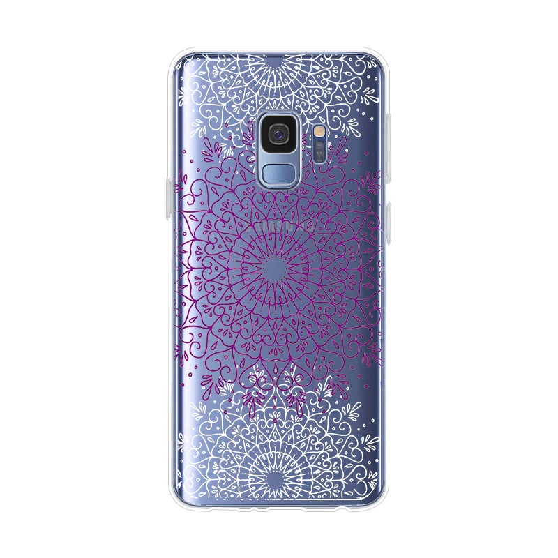 ciciber For Samsung Galaxy S9 S8 S7 S6 S5 Edge Plus S10 S10e S10+ Phone Cases Note 10 9 8 5 4 3 Soft TPU Mandala |