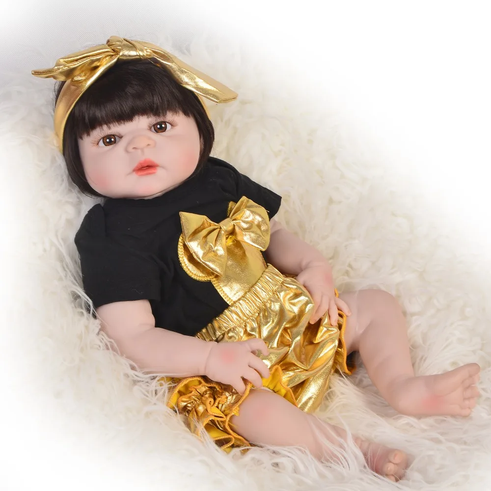Кукла reborn из силикона Boneca 23 дюйма 57 см живой menina |