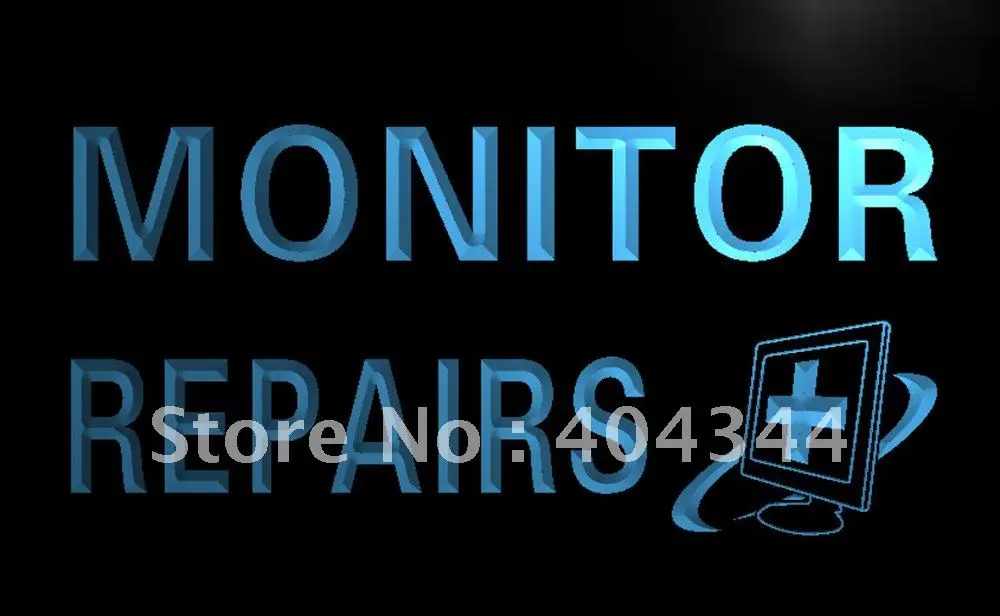 

LB207-монитор для ремонта компьютерных деталей, световой знак, поделки для домашнего декора