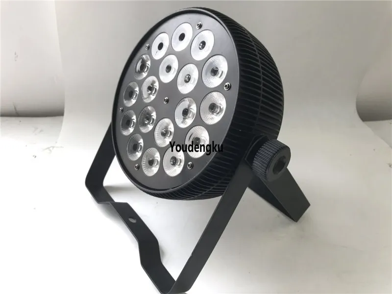 10 шт. комнатный светодиодный настенный светильник 18*18 Вт PAR64 DMX rgbwa uv 6 в 1 круглый