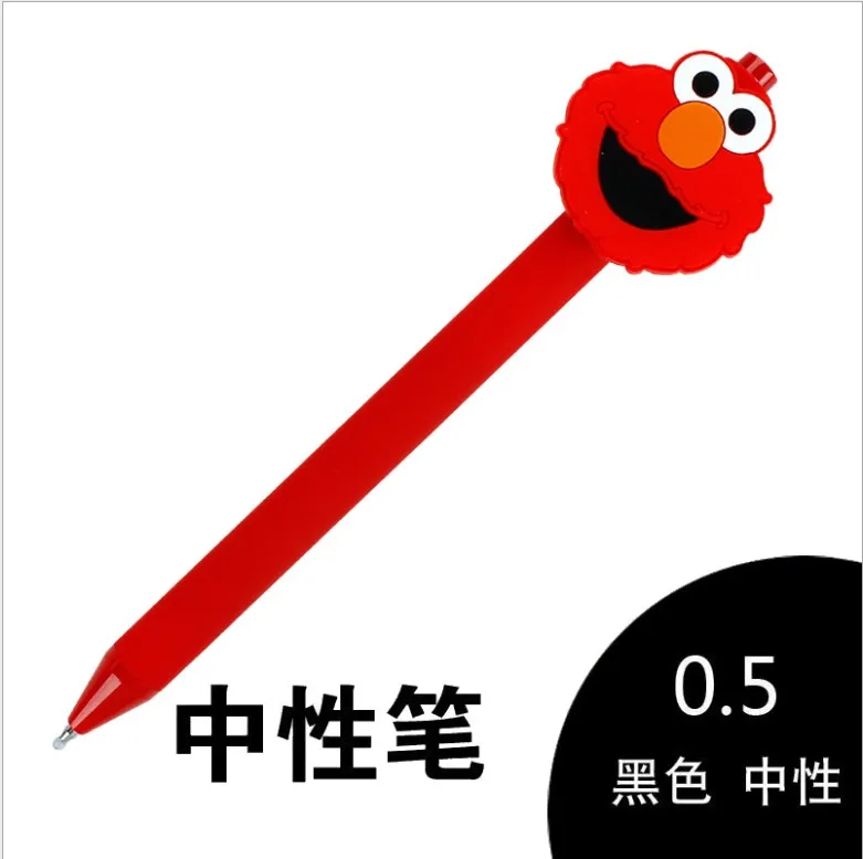 ELMO doraemon PEKO-chan конфетный цвет, матовый 0,5 мм черная гелиевая ручка для обучения канцтовары шариковая ручка для детей