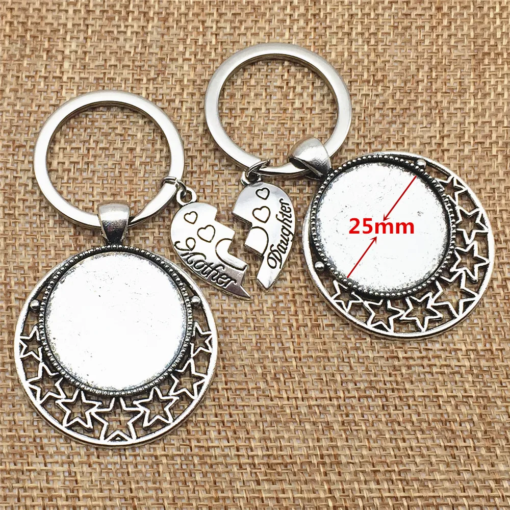 Брелок для ключей Мама и дочь из цинкового сплава|key chain|diy key chainheart |