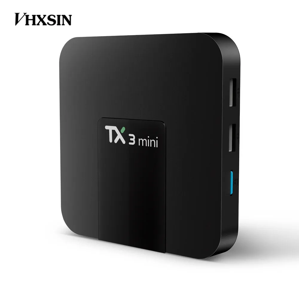 VHXSIN TX3 Mini Smart TV Box Amlogic S905W 1 5 ГГц 2 4 WiFi Android 7 ГБ/2 Гб ram 8 ГБ/16 ГБ rom 20 шт./лот | Электроника