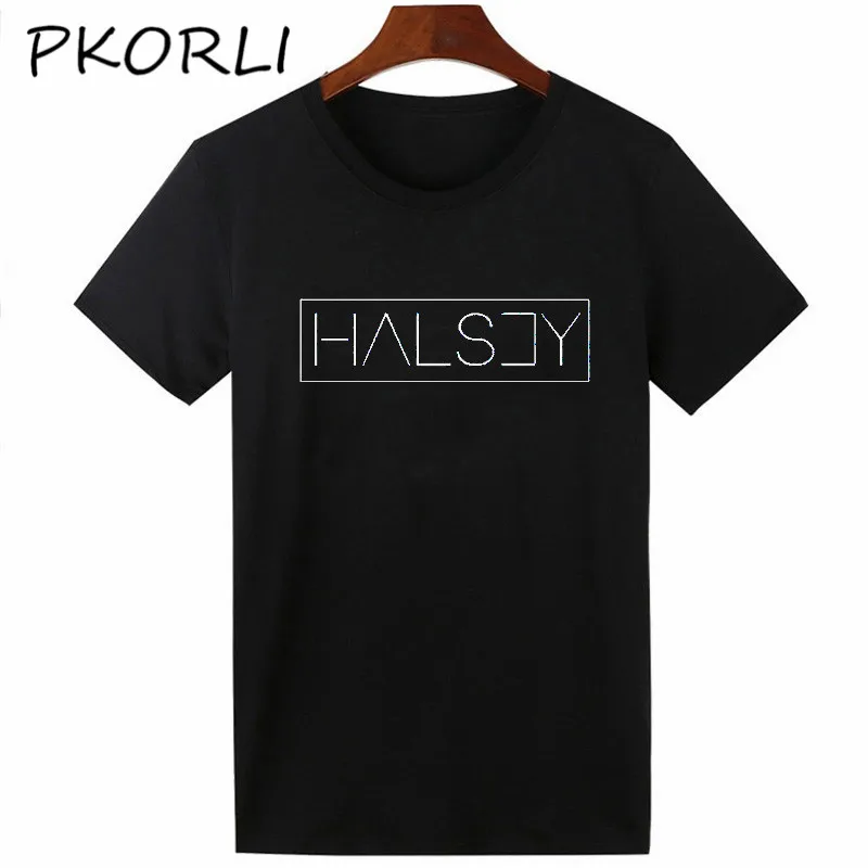 Pkorli женская футболка Halsey с буквенным принтом хлопковая Повседневная забавная