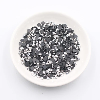 Mine silver Стразы горячей фиксации, железные Стразы для одежды, дизайн ногтей, высокое качество, SS6 SS10 SS16 SS20 SS30, стекло, кристалл AB, горячая фиксация камня - Цвет: Mine silver