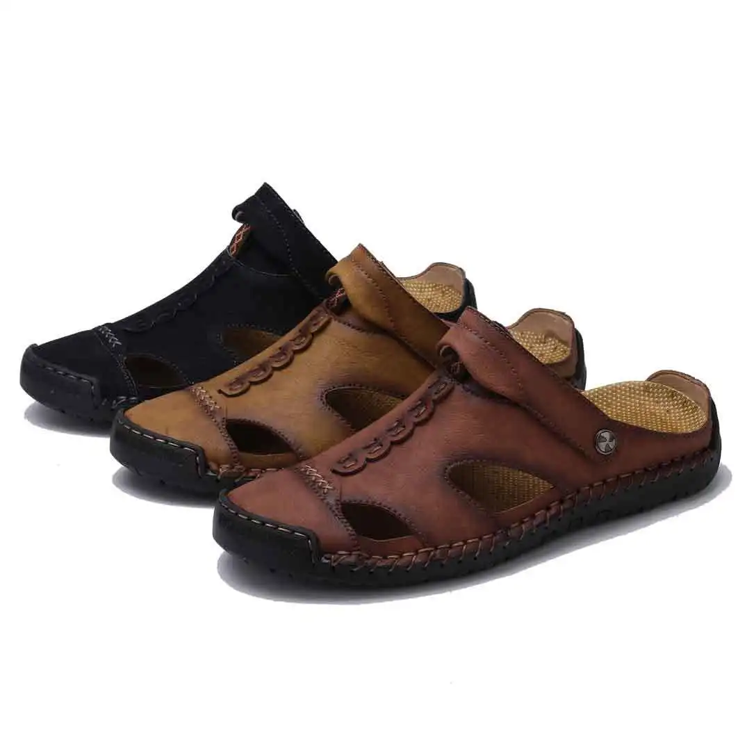 Мужские сандалии из микрофибры; Zapatos; мужские часы; мужские сандалии; Летние противоскользящие мужские туфли; мужские пляжные сандалии; большие размеры 48