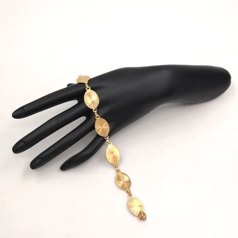 24K золотой браслет модный ювелирные изделия joyeria циркония CZ Ювелирные без