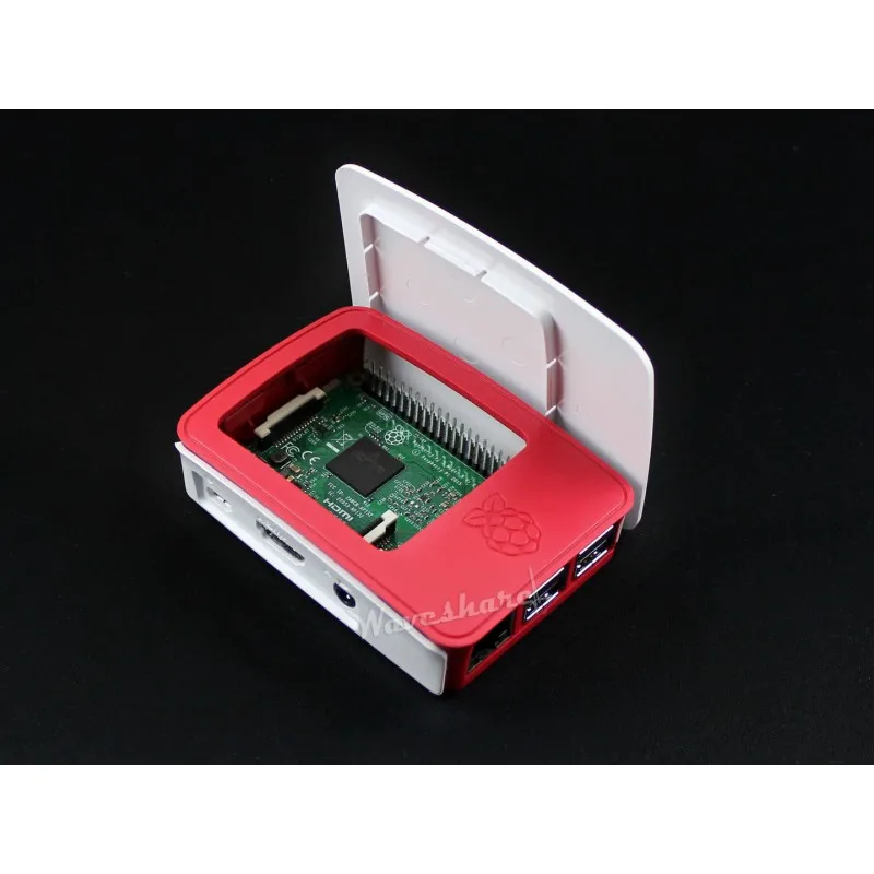 Официальный/оригинальный Raspberry Pi 3 Model B/Pi Модель B + чехол красный и белый цвет