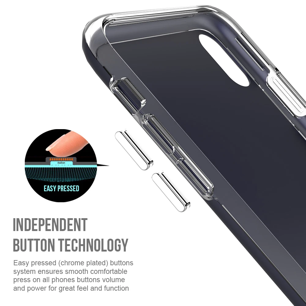 Coque чехол для iPhone X Нескользящие ТПУ & PC крышкой Чехол мобильного телефона Корпус