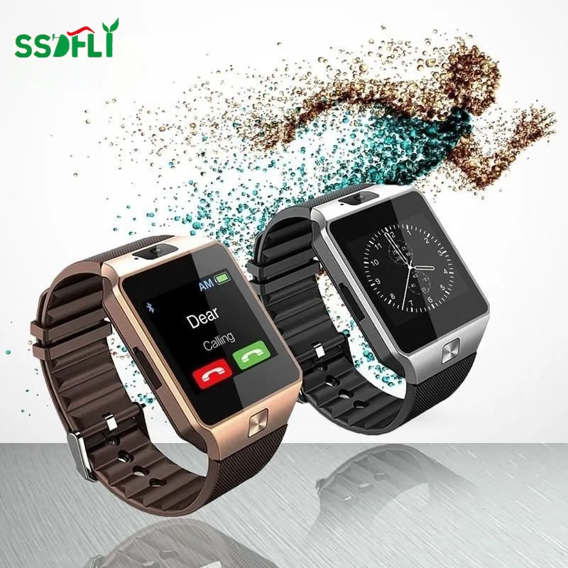 Новые умные часы Ssdfly Dz09 с Bluetooth Смарт сенсорным экраном подключение к телефону Sim