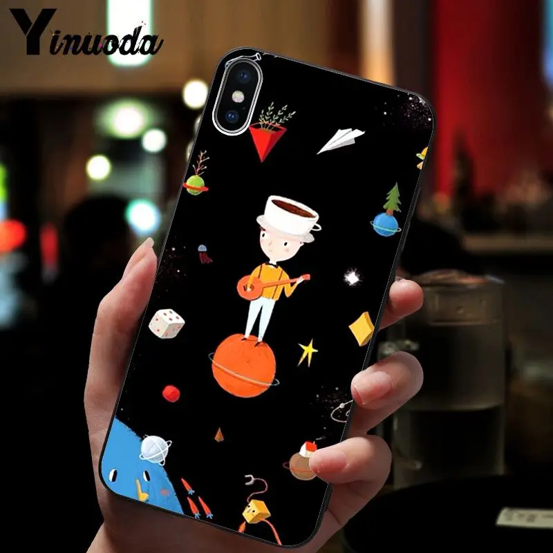 Мягкий чехол для iPhone 6S 6plus 7 7plus 8 8Plus X Xs MAX 5 5S XR с рисунком звездного неба 11pro |