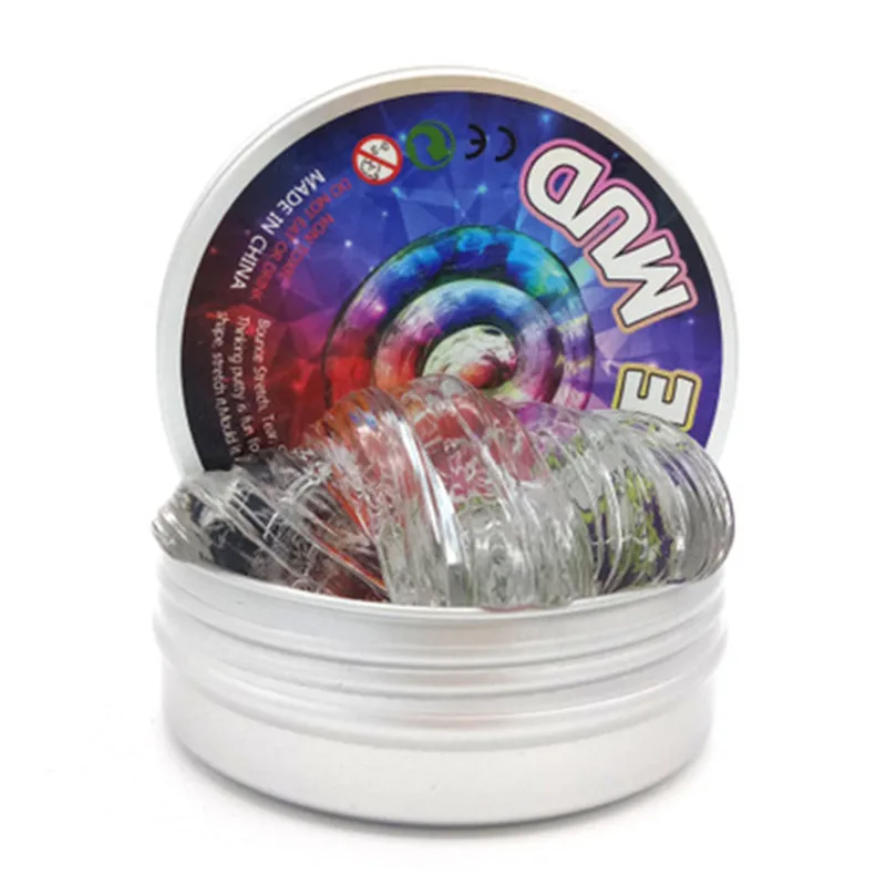Glass Clear Slime Fluffy Rebound Plasticine Supplies DIY Toys Light Soft Polymer Clay Lizun Modeling Mud Putty Antistress
