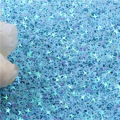ab blue Pailetten 4 мм Крест Звезда ногтей пайетки для рукоделия Сверкающая Звезда Сердце Сакура блесток пайетки DIY маникюр Дизайн ногтей Декор 20 г - Цвет: ab blue