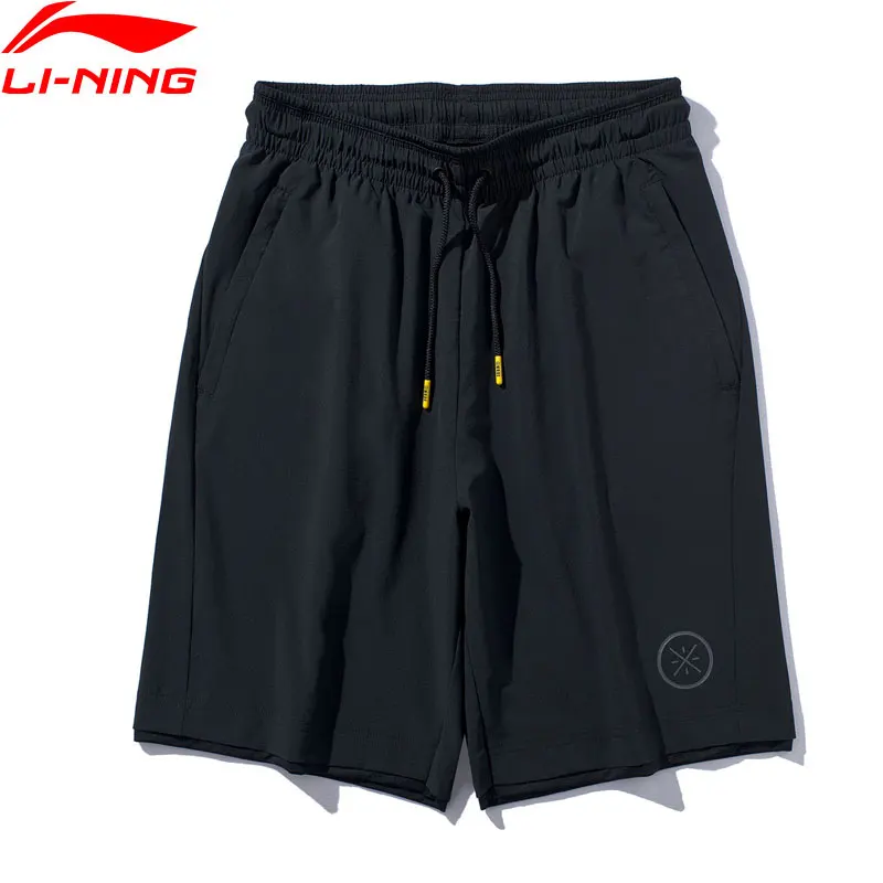 Мужские баскетбольные спортивные шорты Li Ning 88% полиэстер 12% спандекс с карманами