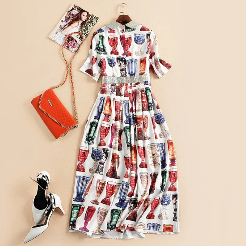 Лето 2017 г. взлетно-посадочной полосы Женское вечернее платье Высокое качество