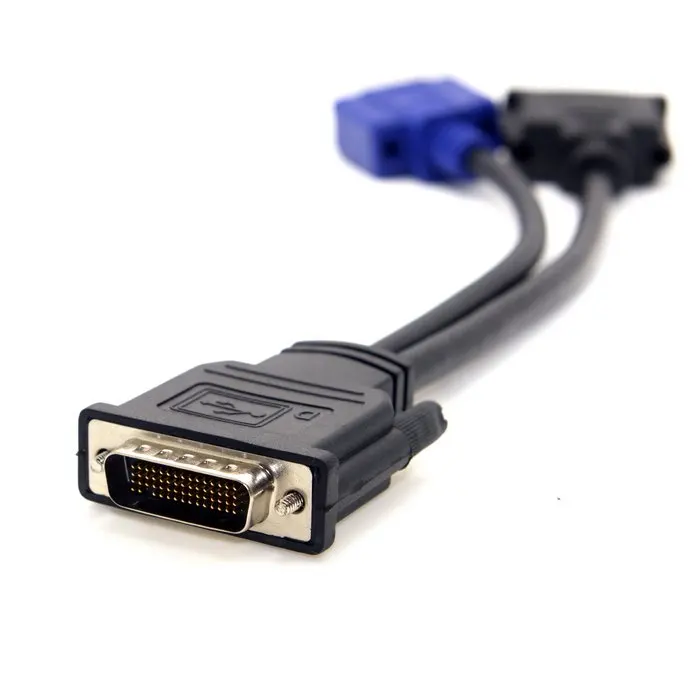 Удлинительный кабель Сплиттер типа Папа DVI 15 контактов 24 + 5 дюймов см|dvi vga|dvi vga
