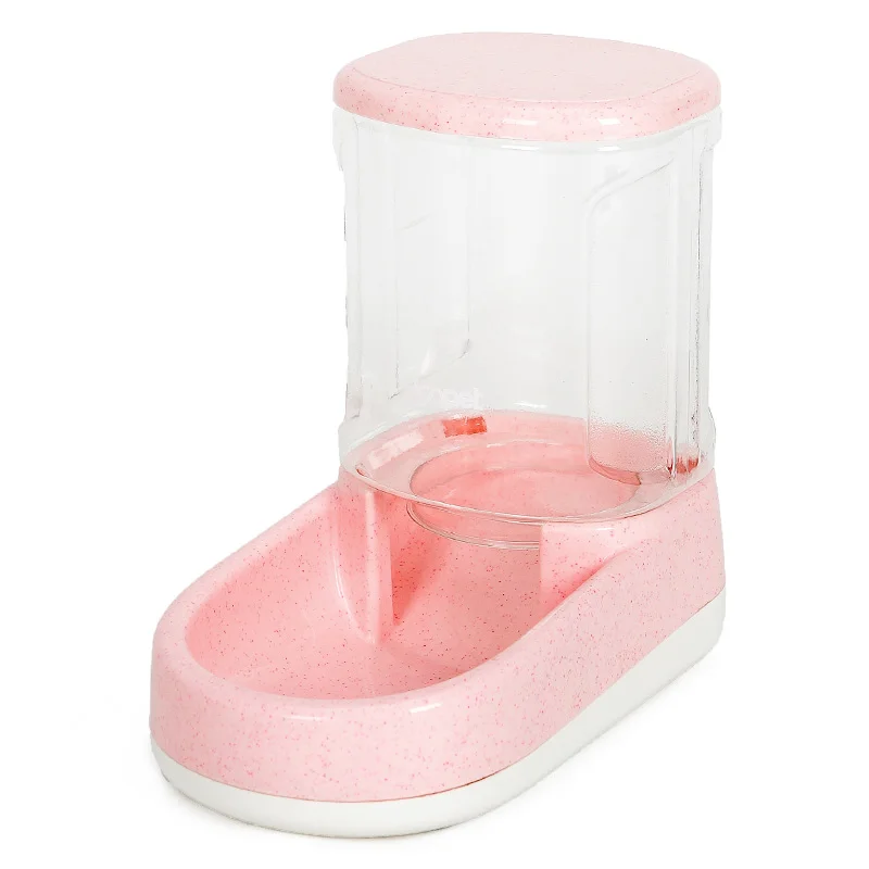 Food Pink Hoopet 3.8L ПЭТ автоматическая кормушка для собак кошек поилка для собак вода для питья кошек Кормление большой емкости дозатор для домашних животных кошек собак - Цвет: Food Pink