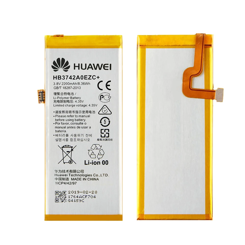 Оригинальный аккумулятор Hua Wei HB3742A0EZC + для Huawei Ascend P8 Lite L22 L23 L01 L03 L13 емкостью 2200 мАч