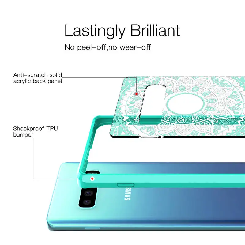Жесткий чехол для samsung Galaxy S10 Datura flowers ПК Мягкий защитный plus |