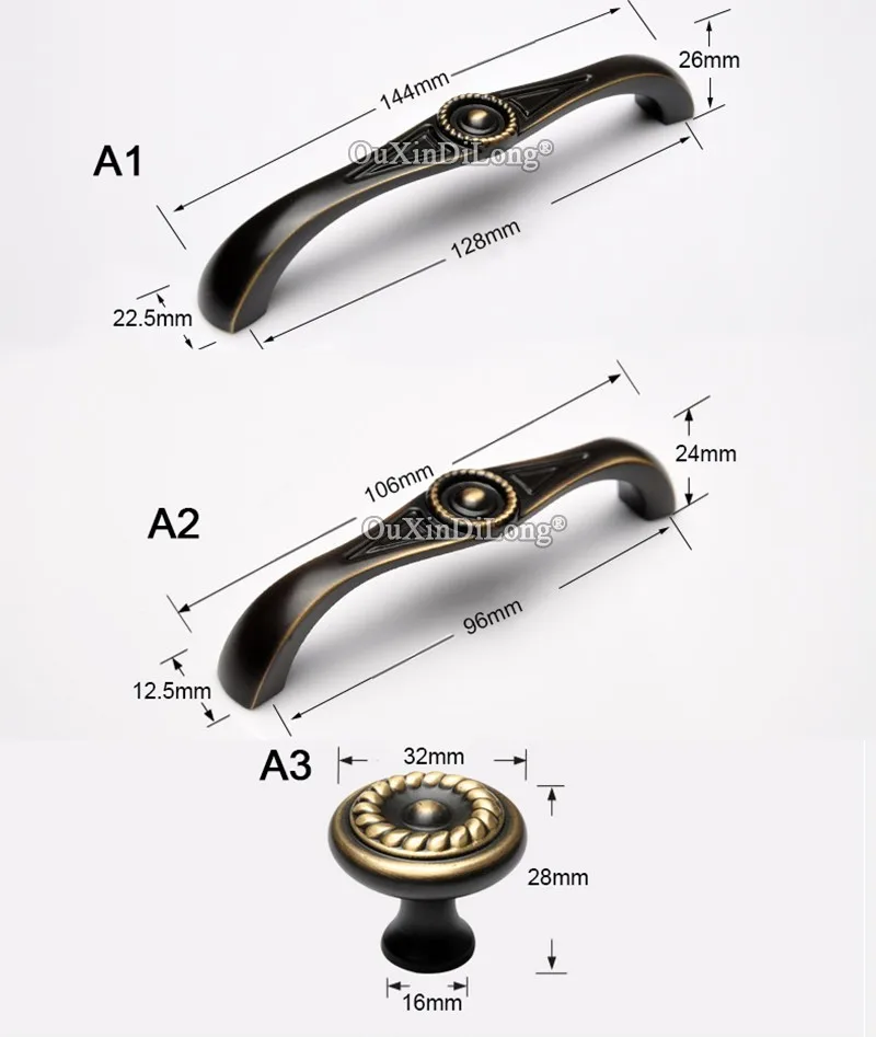 10PCS Elegant European Solid Brass Kitchen Cabinet Door Handles Cupboard Wardrobe Drawer Wine Pulls and Knobs | Обустройство дома