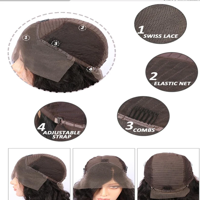 PAFF вьющиеся Glueless 13*3 Синтетические волосы на кружеве человеческих волос парики 250%