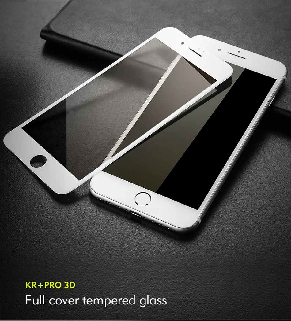 Benks 3D изогнутый край ультра-тонкий 0,23 мм передний экран для iphone X XS Передняя пленка полная защита для iphone 8 Plus закаленное стекло