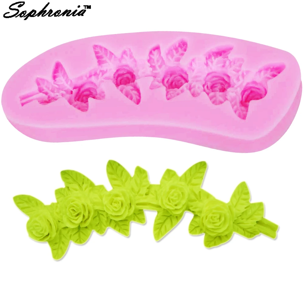 1 шт., силиконовая форма для украшений из уф смолы Sophronia, форма для самостоятельного изготовления украшений с изображением листьев розы, M579 1 шт., силиконовая форма для украшений из уф смолы Sophronia, форма для самостоятельного изготовления украшений с изображением листьев розы, M579
