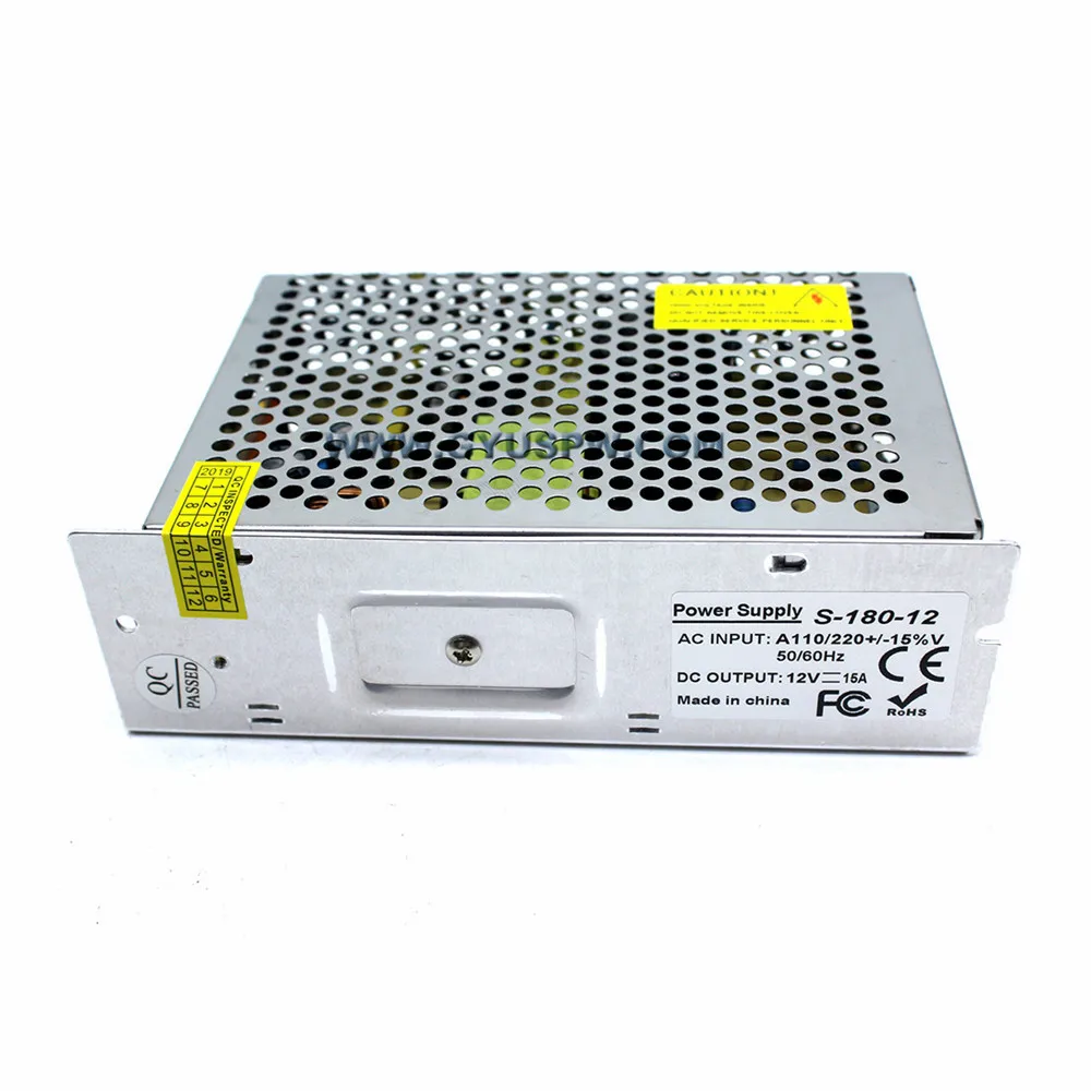 DC12V power supply Switch 15A 180W Driver Transformers 110V 220V AC-DC SMPS for LED Light Stepper Motors CNC CCTV | Обустройство дома