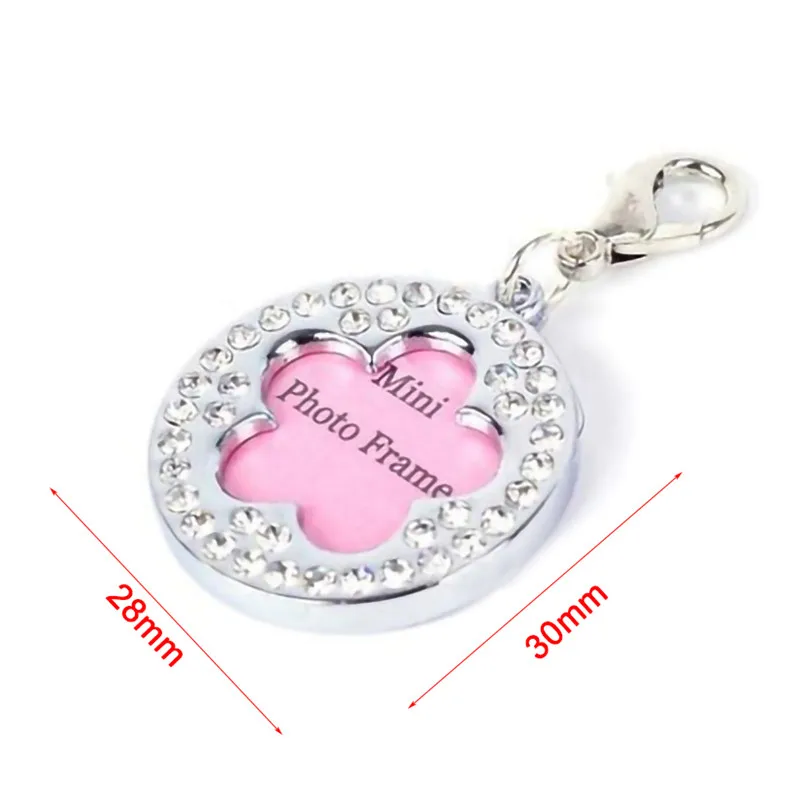 Собака ID Tag металлические Pet бирки для маленьких больших собак Персонализированная кость с лапами форма Имя тег фото ошейник Украшение Аксессуары для домашних животных - Цвет: 11