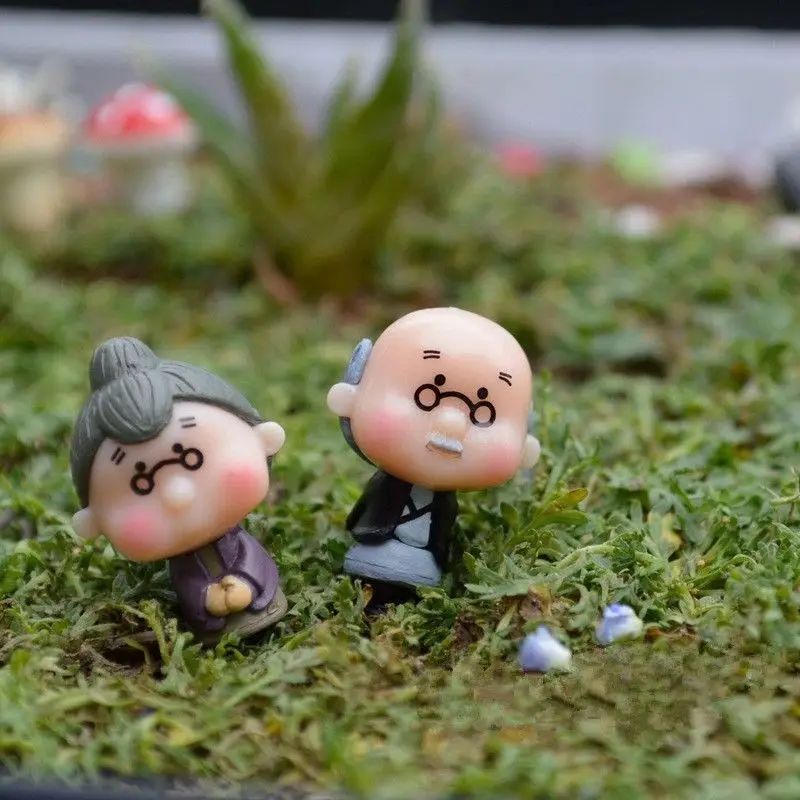 2 шт. милый миниатюрный Старый Дедушка Рождественский Сказочный Сад из смолы