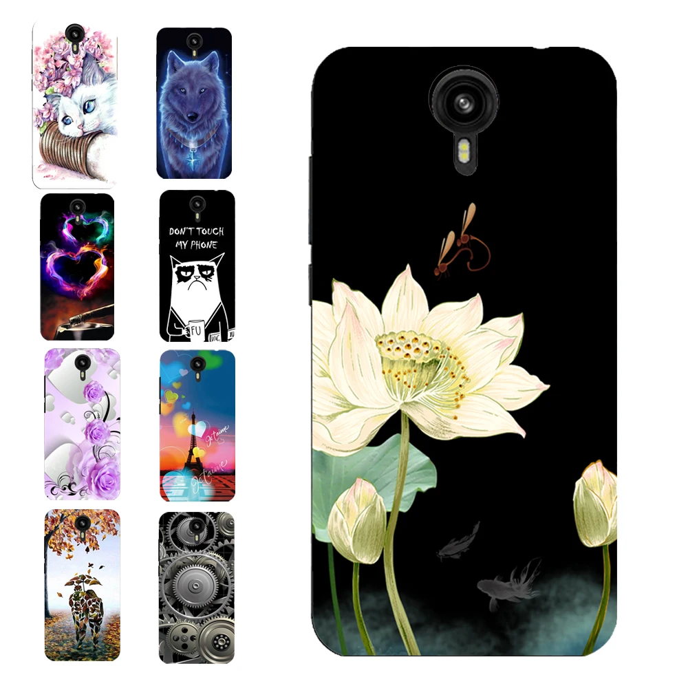 Кожаный чехол с цветком лотоса для Prestigio Muze B7 PSP7511DUO искусственная сумка цветочный