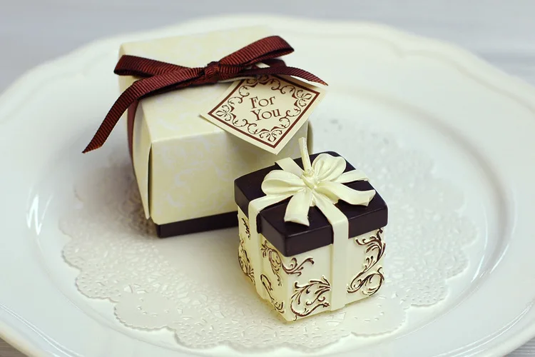 (Упаковка из 10 свечей) подарочная коробка в форме свечи детский душ Крещение