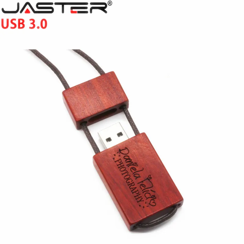 Деревянный USB-флеш-накопитель JASTER 4 ГБ 16 32 3 0 гравировка USB палочка для создания
