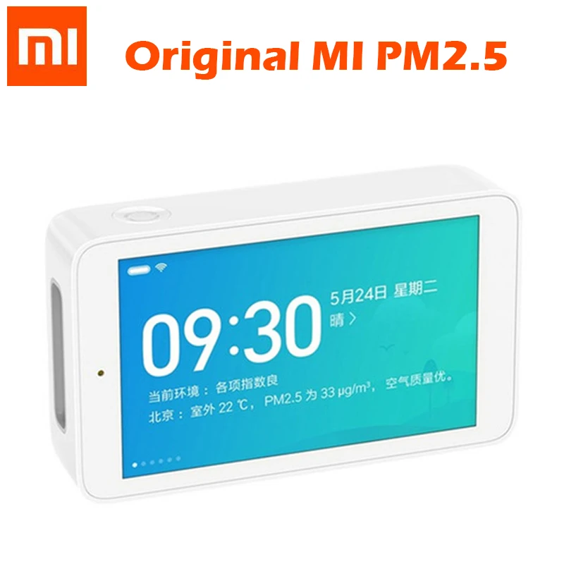 Xiaomi Mijia детектор воздуха с высоким уровнем датчик точности Разрешение USB Интерфейс 3,97-дюймовый Экран домашняя Погодная PM2.5 мониторинга