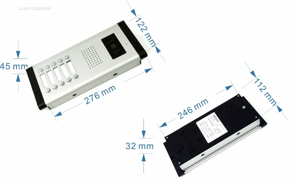 10 Units Doorphones On The Front Door CCD lens Video Call Color 4.3