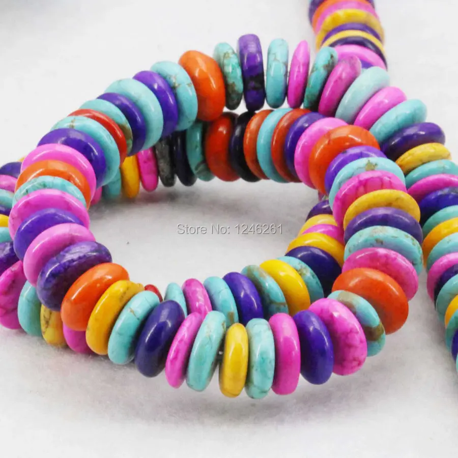 

Accessories Colorful Abacus Turkey Stone DIY Beads Loose Stone Accessory Parts Jewelry Making Women Gifts 15inch Gems 3x10mm