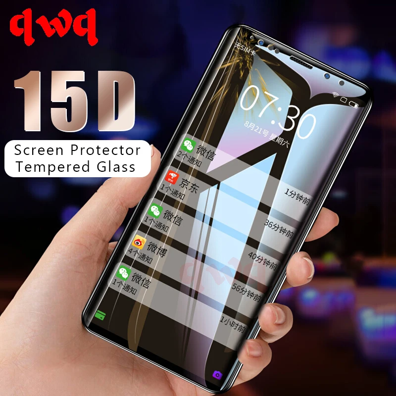 15D Защита экрана для samsung Galaxy S9 S8 A6 A8 Plus A7 9D полное покрытие закаленное стекло для Galaxy Note 8 9 8 S7 Edge пленка